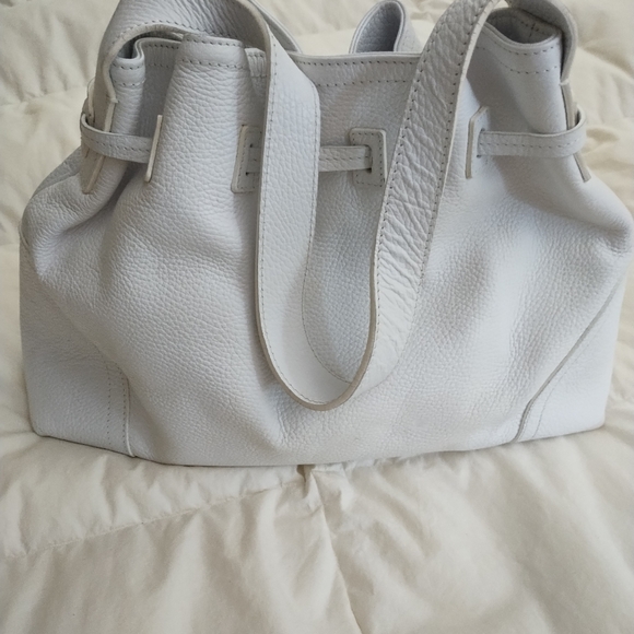 Italian Genuine Leather Nordstrom shoulder bag. White. - Picture 3 of 13